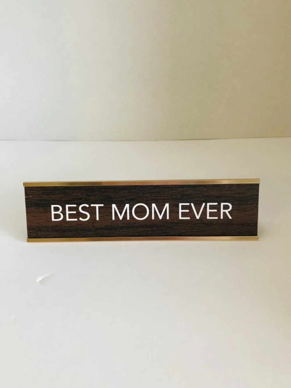 Best Mom Ever Desk Name Plate Aahs!! Engraving Gift Made in USA